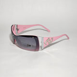 DG Women Fashion Sunglasses Pink Frame Smoke Lens DG08