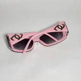 DG Women Fashion Sunglasses Pink Frame Smoke Lens DG08