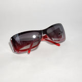 DG Women Fashion Sunglasses Red Frame Smoke mirrored Lens DG08