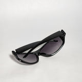 Women Fashion Sunglasses Black Frame Smoke Lens DG09