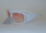 Women's Sunglasses Rhinestone White frame Pink Lens LD9559RS