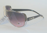 Women's Sunglasses Silver Metal Frame Pink Gradient Lens DG027