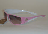 Women's Sunglasses Pink White Frame Gradient Lens P7239