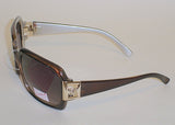 Women's Sunglasses Brown Frame Amber Gradient Lens P7157