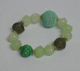 Green Beaded Women Bracelet