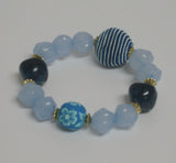 Blue Beaded Women Bracelet