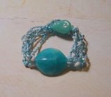 Fashion blue beads bracelet
