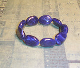 Dark Blue Stretch Beads Bracelet