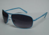 Men's Sunglasses Blue Aviator Frame Smoke Lens 92889GR