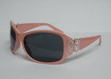 Girl's Sunglasses Peach Frame Smoke Lens 2242FM