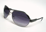 Men's Sunglasses Aviator Silver Metal Frame Smoke Lens 2827AI