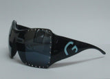 Women's Sunglasses Black Frame Smoke Blue Lens P7177
