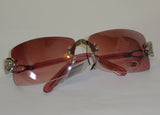 Women's Sunglasses Pink Frame Pink Lens DG02