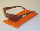 Mesh Sunglass Pouch Orange