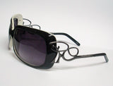 Women's sunglasses Black White Frame Gradient lens 7509CL