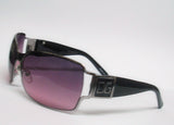 Women's Sunglasses Black Silver Frame Pink Lens DG-S001