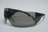 Women's Sunglasses Wraparound Gun Metal Frame Smoke Lens SM-2172