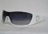 Women Sunglasses Wraparound Frame White P7178D