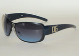 Fashion Sunglasses Black Frame Blue Gradient Lens DG7119