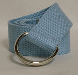 Blue D-ring Web Golf Belt
