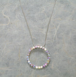 Circle of life zirconia necklace