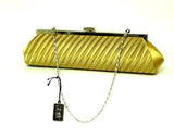 Gold Pleated Clutch Handbag