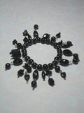 Danglings black beaded bracelet