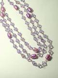 Purple crystal necklace