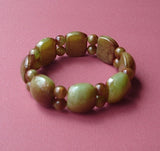Multicolor green brown bracelet