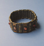 Metallic brown ornaments bracelet