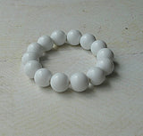 White large beads bracelet