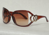 Women's Sunglasses Dark Brown Amber Lens S7376