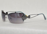 Women's Sunglasses Gun Metal Frame Smoke Gradient Lens M1898