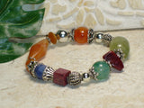 Multicolor Stones Stretch Bracelet