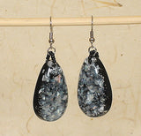 Drop Shape Grey Black fashion earrings