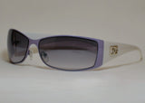 Women's Sunglasses White purple frame smoke lens DG7145