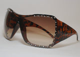 Women's Sunglasses Tostoise Shell Frame Amber Lens LD9043