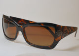 Women's Sunglasses Tortoise Shell Frame Amber Lens PL005D