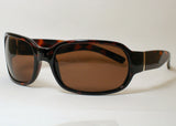 Women's Sunglasses Tortoise Shell Frame Amber Lens P47001