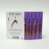 Escada Collection Lot of 5 Vial on Card 0.4 oz / 1.2 ml each Parfum de Toilette