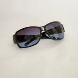 Fashion Sunglasses Black Frame Blue Gradient Lens DG7119