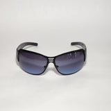 Fashion Sunglasses Black Frame Blue Gradient Lens DG7119