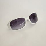 Fashion Sunglasses White Frame Smoke Lens DG26104