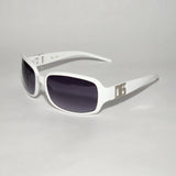 Fashion Sunglasses White Frame Smoke Lens DG26104