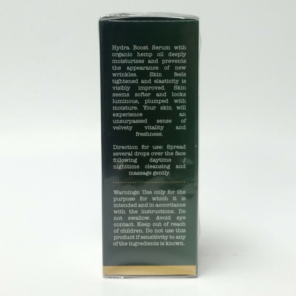 Frulatte Hemp Elements Hydra Boost Serum 1 oz with Hyaluronic Acid All Skin Types