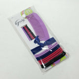 Goody Ouchless 21 PCS Ribbon Elastic Hair Tie Bobby Pins & Comb Set