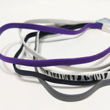 Goody Ouchless Elastic Headband 5 PCS Black Gray Purple White Zebra Headbands