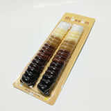 Hair Ties Elastic Ponytail Holder 36Pcs Brown Beige Camel White Donut Ponytailer