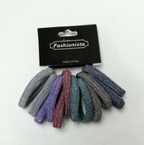 Hair Ties Elastic Ponytail Holder Bands 12 Pack Seamless Glitter Girl Women #3