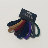 Hair Ties Elastic Ponytail Holder Seamless Multicolor 10 PCS Black Nude Gray #10